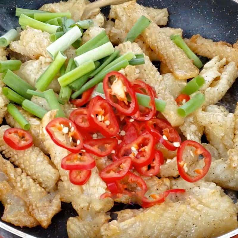Step 5 Squid with sauce Crispy fried squid with fish sauce using an air fryer