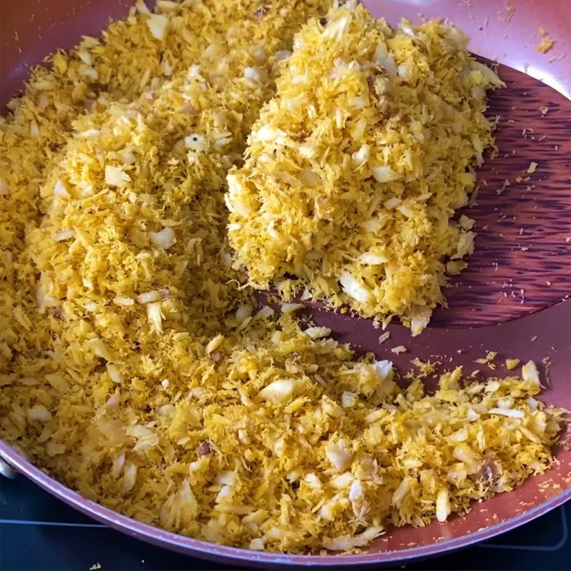 Step 5 Stir-fried mackerel Floss