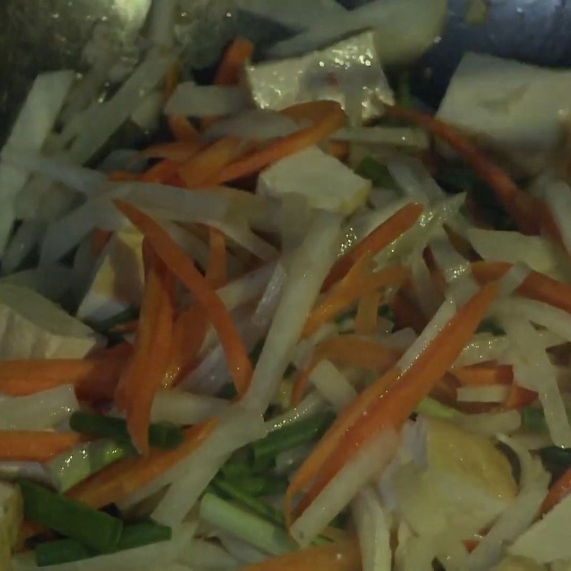 Step 3 Stir-fried cassava Vegetarian stir-fried cassava