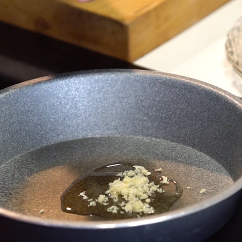 Step 2 Stir-fry shiitake mushrooms for Roasted Pork Stir-Fried with Mustard Greens