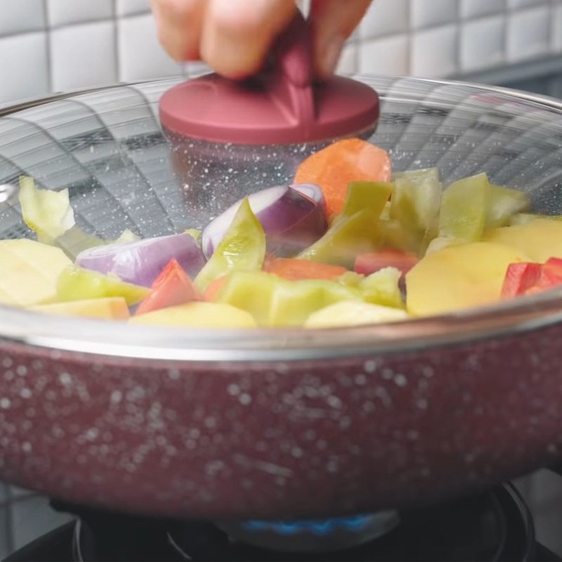 Step 2 Stir-fry vegetables Broccoli vegetable soup