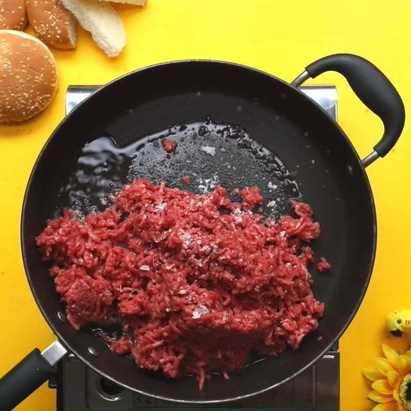 Step 1 Stir-fry the beef Beef Cheese Spring Rolls