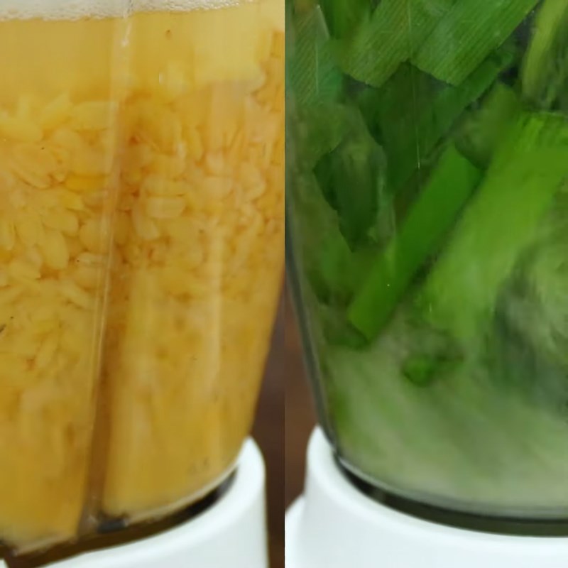Step 2 Blend the ingredients Pandan Green Bean Milk