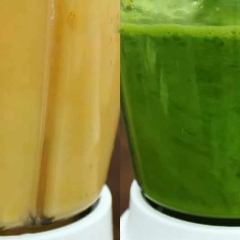 Step 2 Blend the ingredients Pandan Green Bean Milk