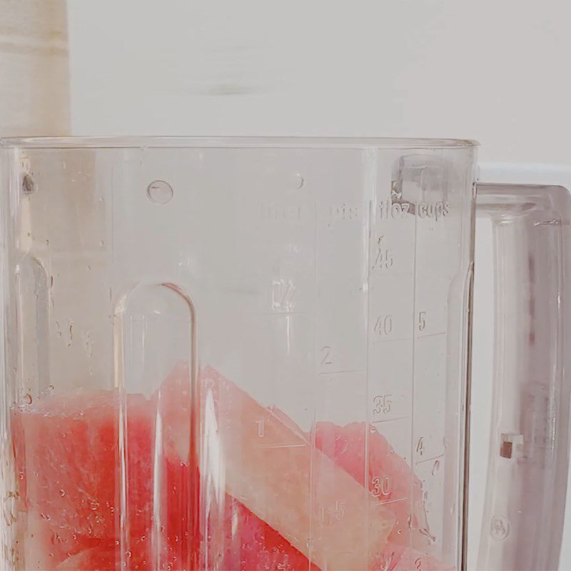 Step 2 Blend watermelon and fresh milk Watermelon milk