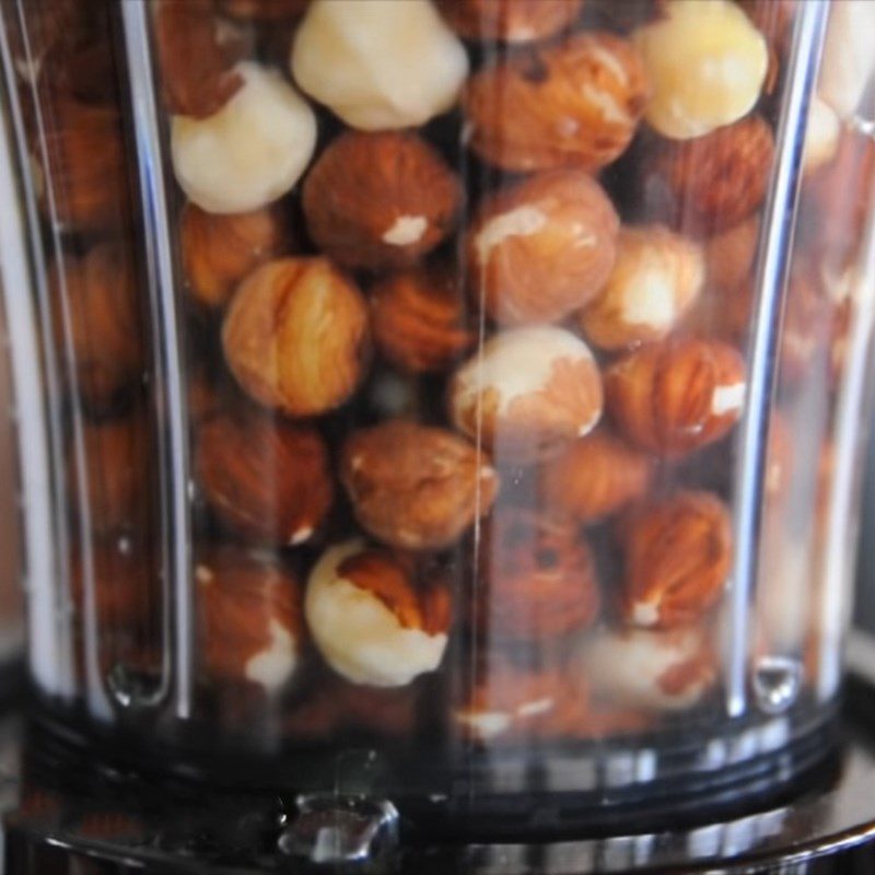 Step 2 Blend hazelnuts Hazelnut milk chocolate flavor