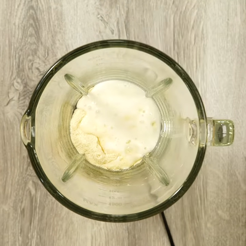 Step 2 Blend the protein lemon smoothie Lemon protein smoothie