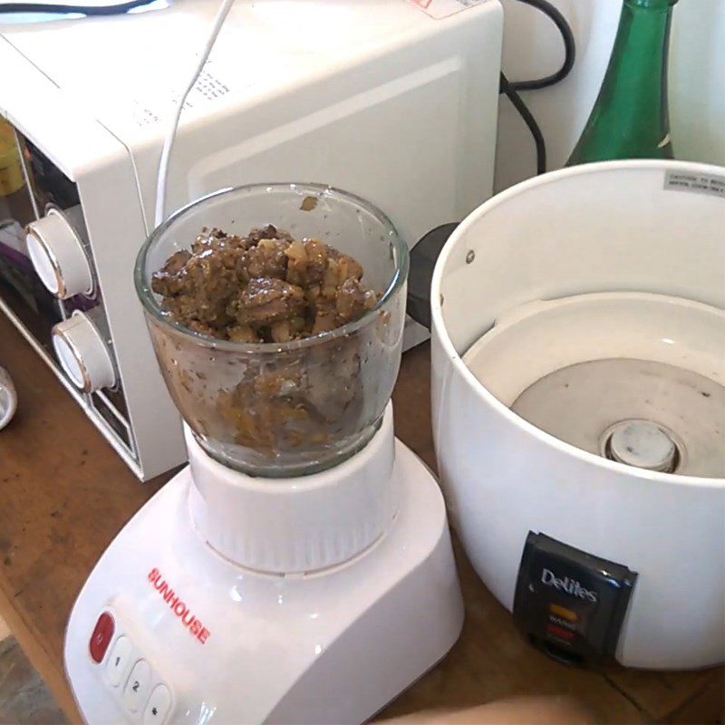 Step 4 Blend the beef liver Beef liver pate