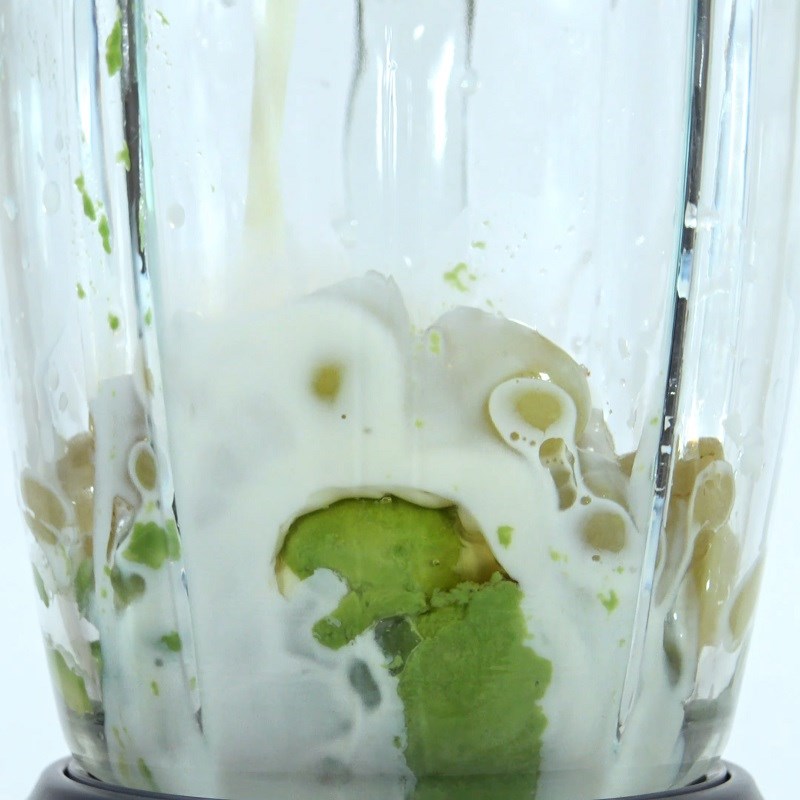 Step 2 Blend the green grape avocado smoothie