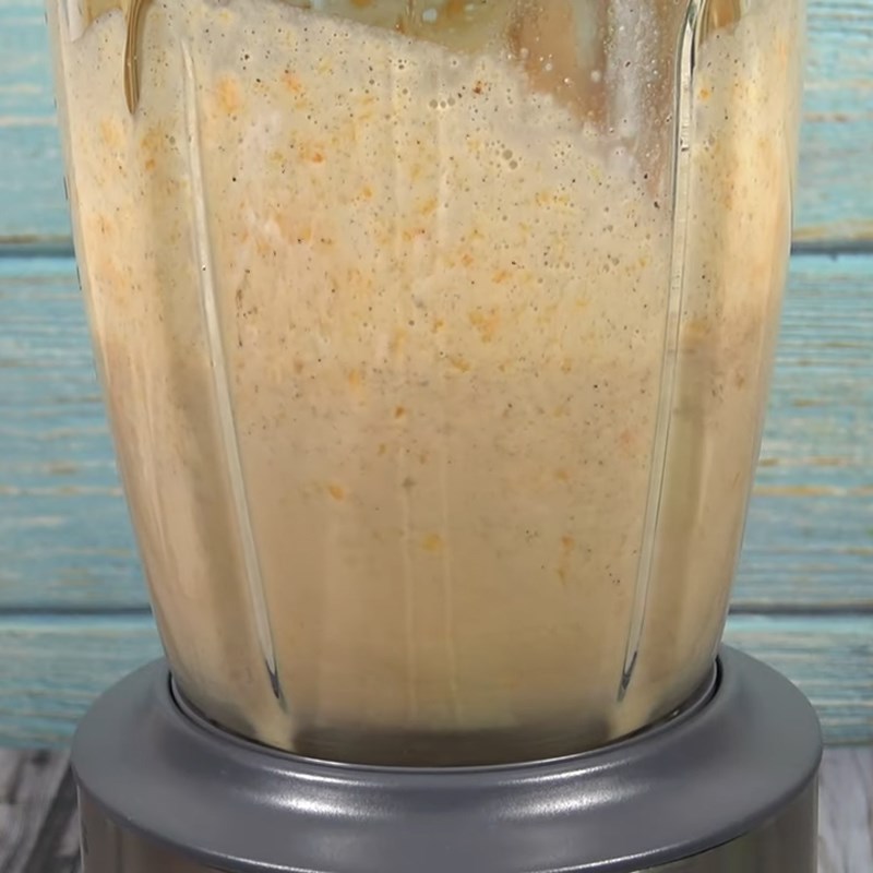 Step 2 Blend pumpkin banana smoothie Pumpkin banana smoothie