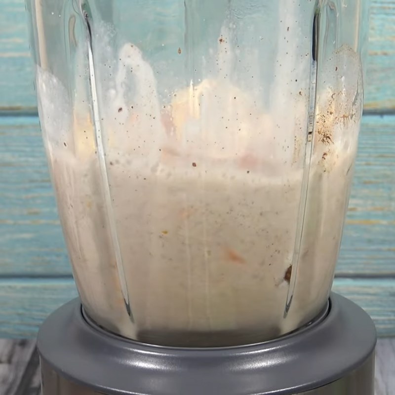 Step 2 Blend pumpkin banana smoothie Pumpkin banana smoothie