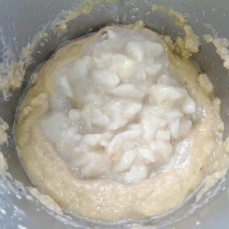 Step 2 Blend custard apple and peanut smoothie Custard apple and peanut smoothie