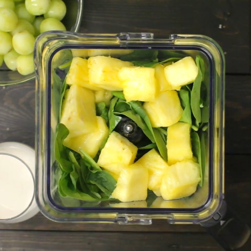 Step 2 Blend Green Grape Smoothie Green Grape Spinach Smoothie