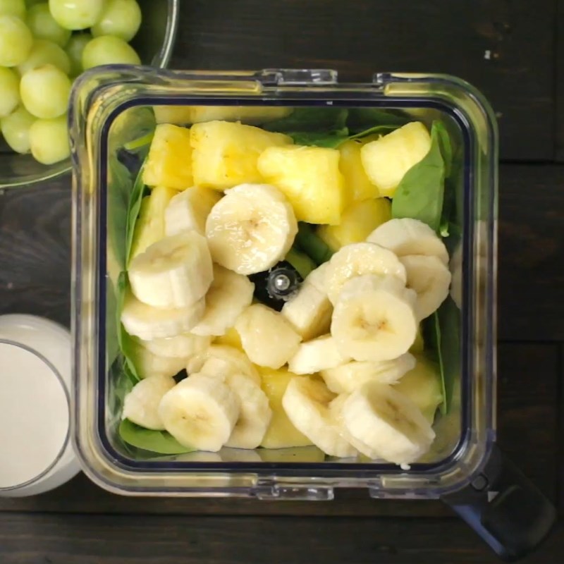 Step 2 Blend Green Grape Smoothie Green Grape Spinach Smoothie