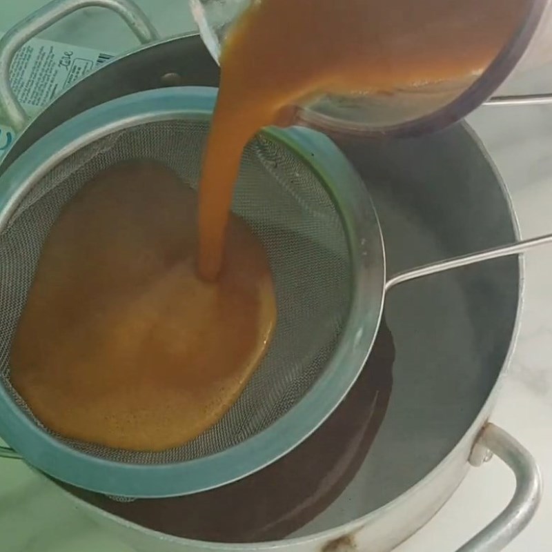 Step 2 Blend and filter the purple sweet potato pumpkin mixture Purple Sweet Potato Pumpkin Milk