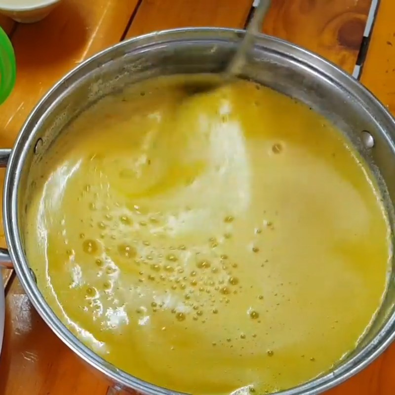 Step 3 Blending and cooking milk Mung bean pumpkin milk