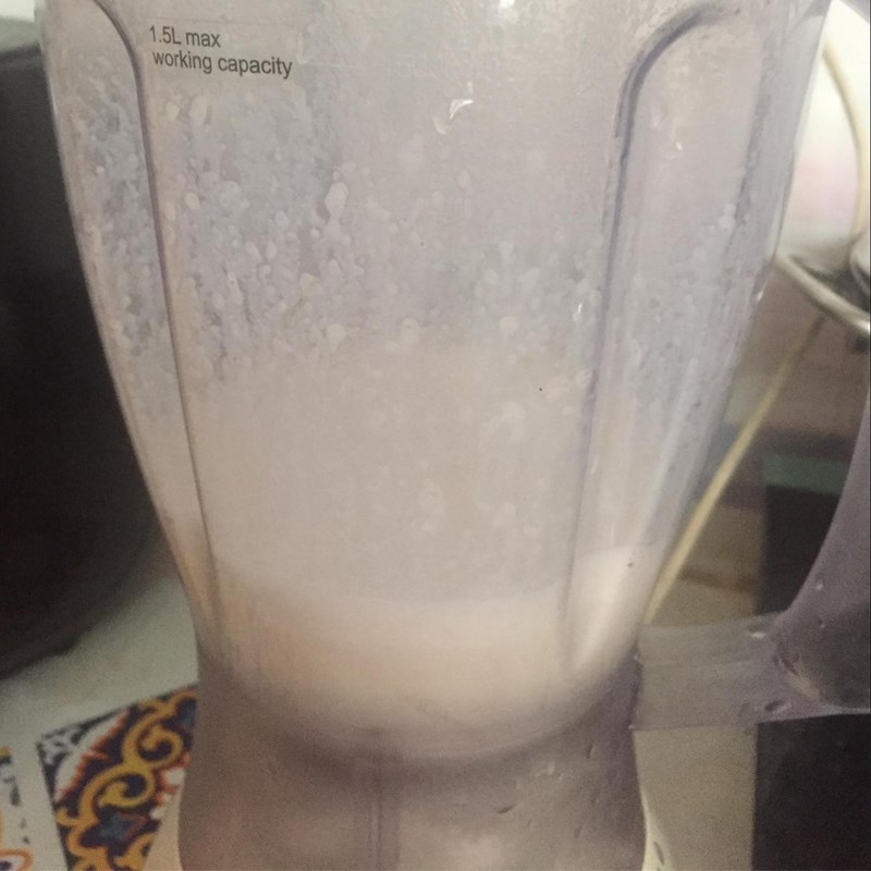 Step 2 Blend and cook jackfruit nut milk Jackfruit nut milk (Recipe shared by users)
