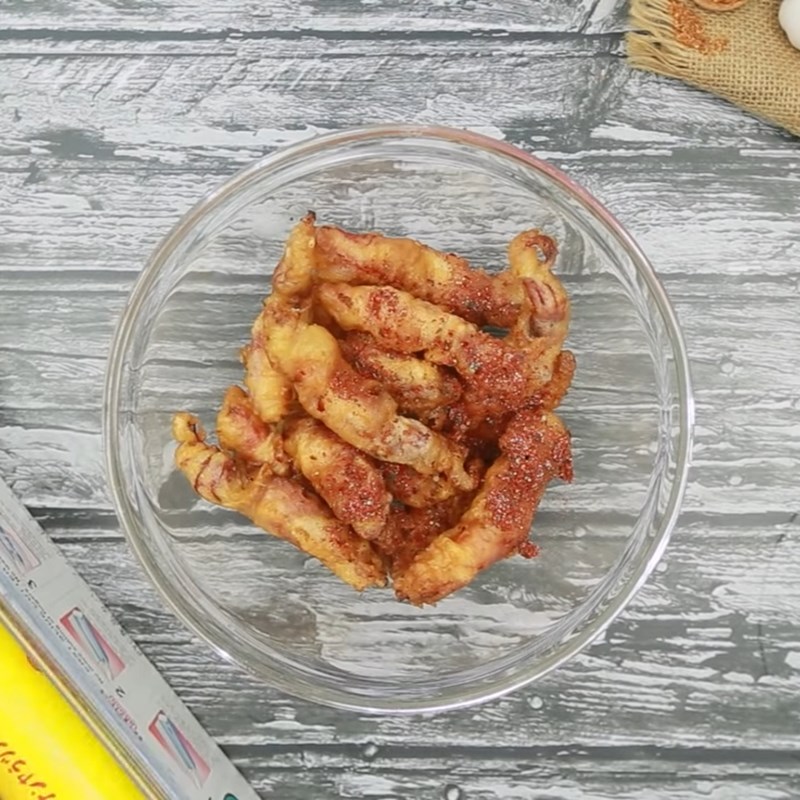 Step 4 Squid with chili salt Fried egg squid tossed with chili salt
