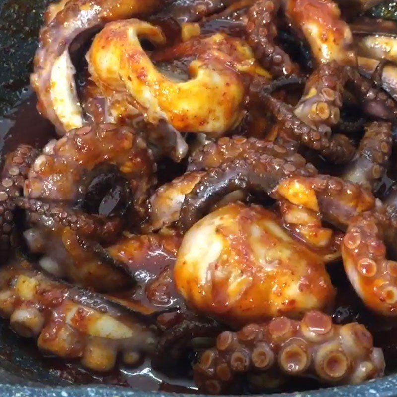 Step 5 Final Product Fried Octopus with Garlic Butter