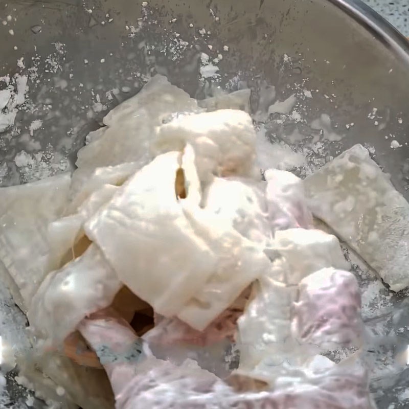 Step 2 Marinate the squid Fried squid with fish sauce using an air fryer