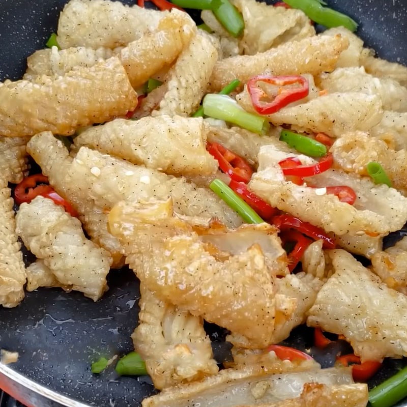 Step 5 Squid with sauce Crispy fried squid with fish sauce using an air fryer