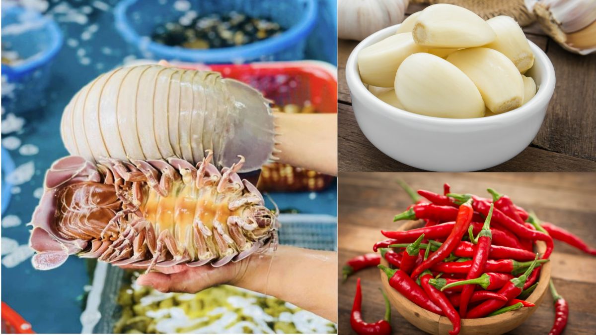 Ingredients for grilled sea bug
