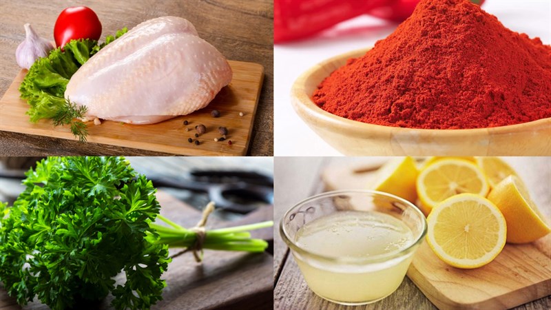 Ingredients for the dish 2 ways to make pan-seared chicken breast with chimichurri sauce and béchamel