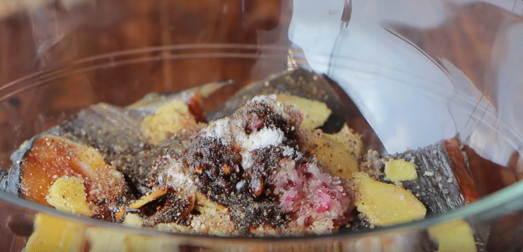 Step 2 Marinate the catfish for Ginger Braised Catfish