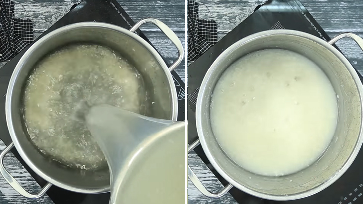 Step 2 Cooking porridge Shrimp and minced pork porridge