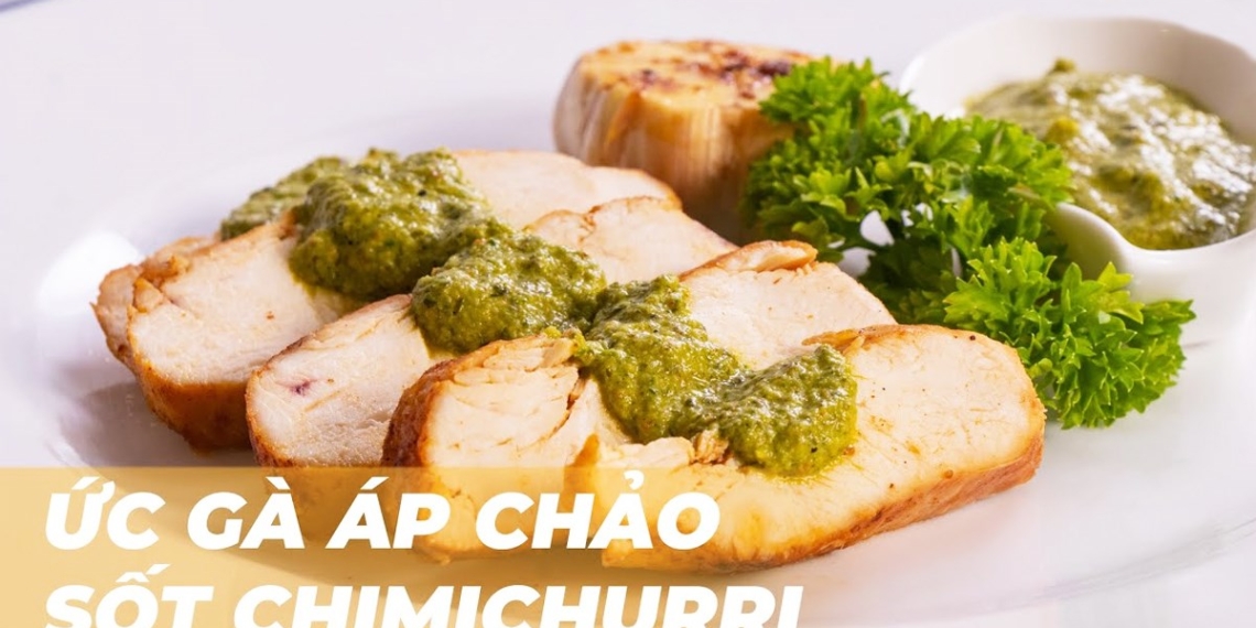 2 ways to make chicken thighs with chimichurri sauce and delicious bechamel sauce 03886