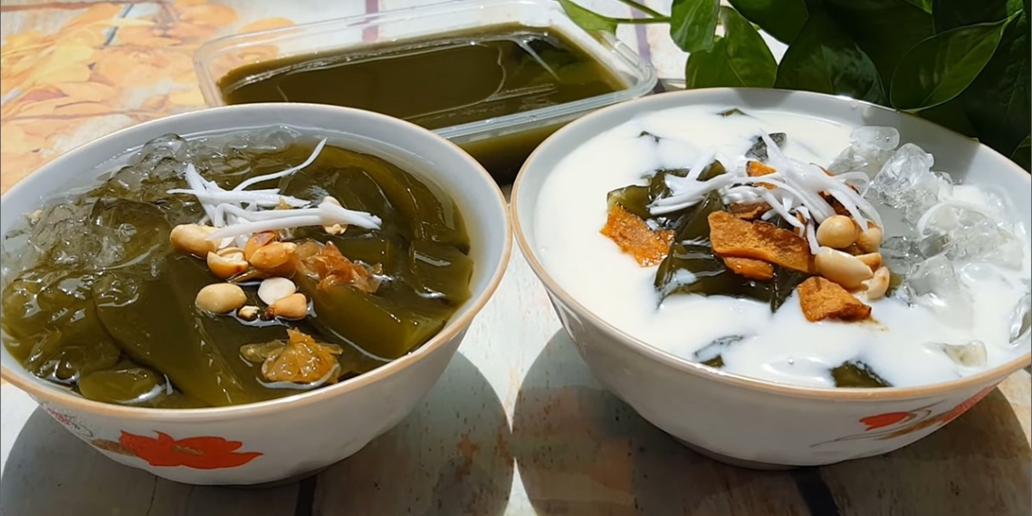2 ways to make jelly cake with flour and fresh lim leaves from the forest 13455