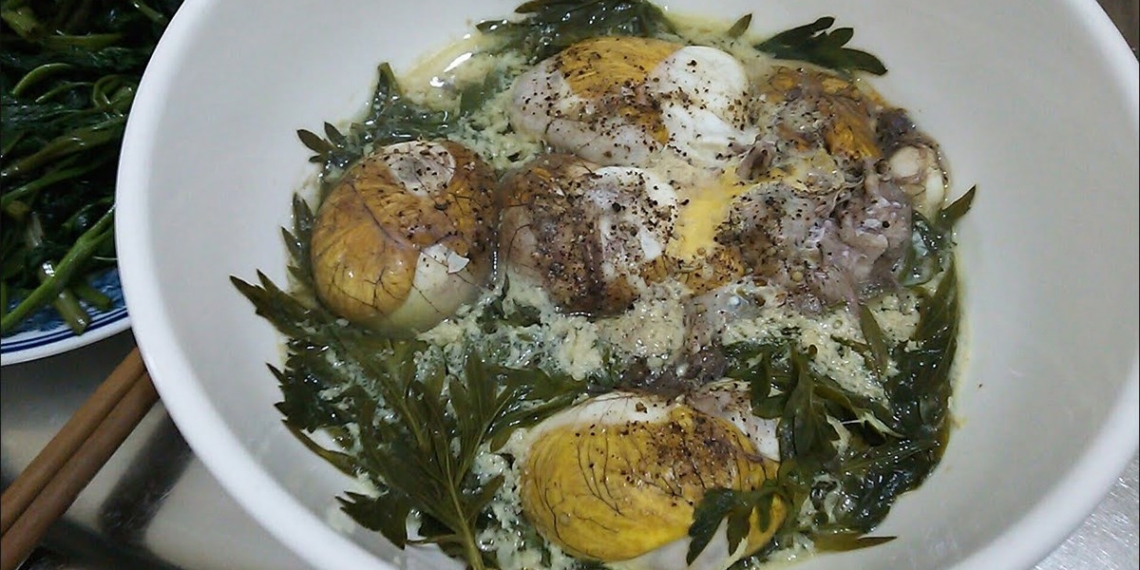 2 ways to make steamed duck eggs with beer and aromatic herbs delicious 07193