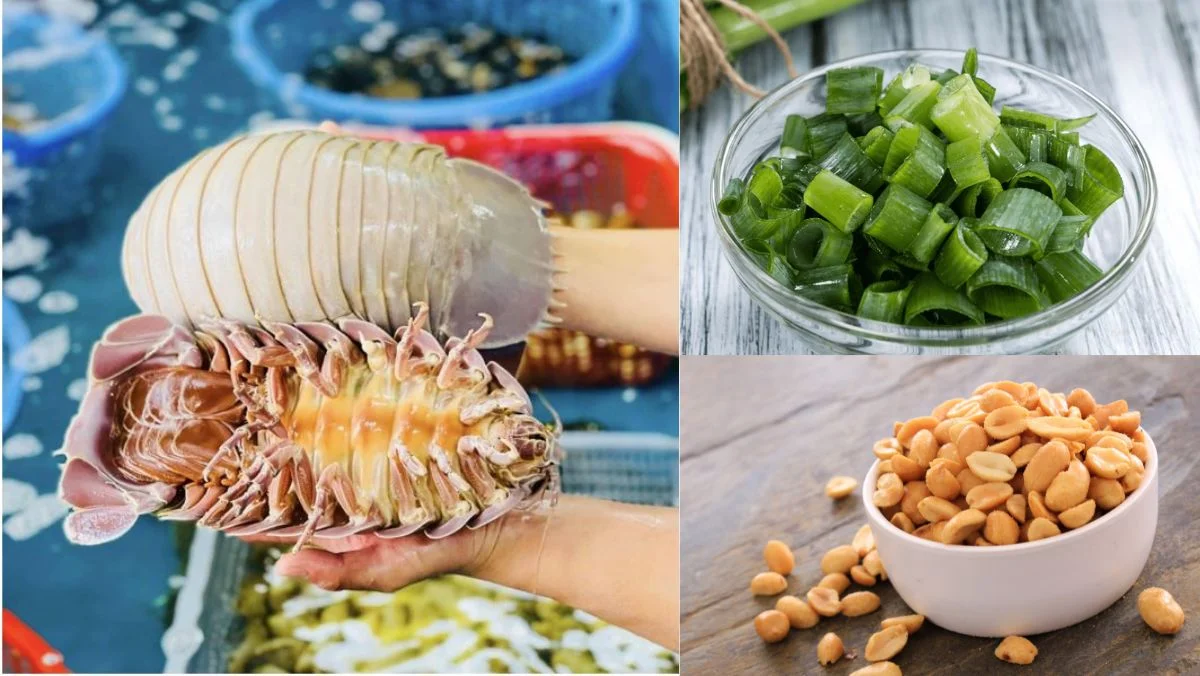 Ingredients for grilled sea bug dish