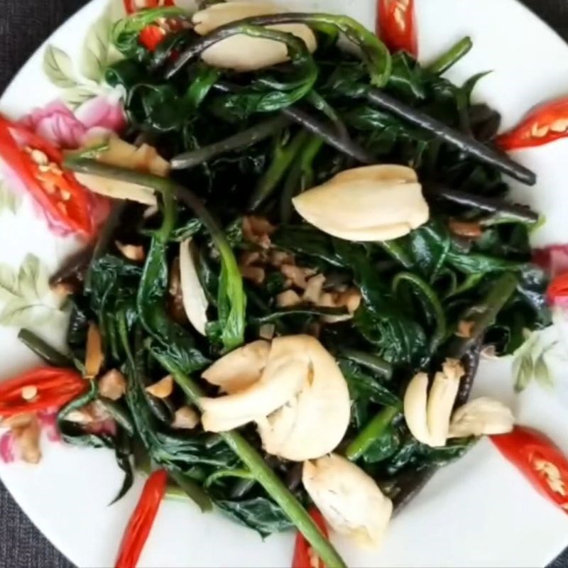 Step 4 Final product Stir-fried vegetables with garlic