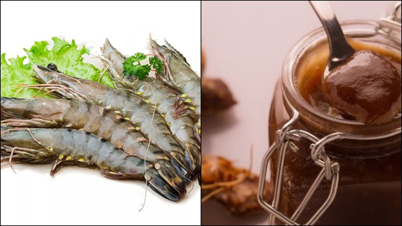Ingredients for Thai-style tamarind shrimp dish