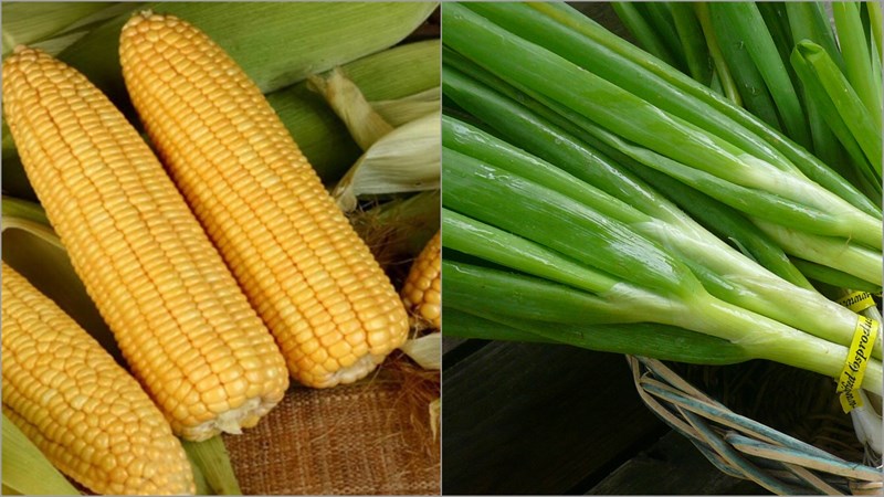Ingredients for grilled corn dish