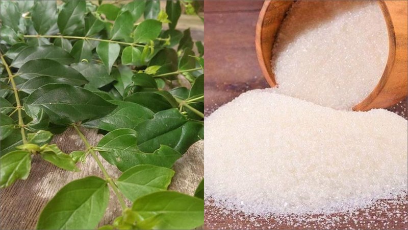 Ingredients for the dish of găng jelly