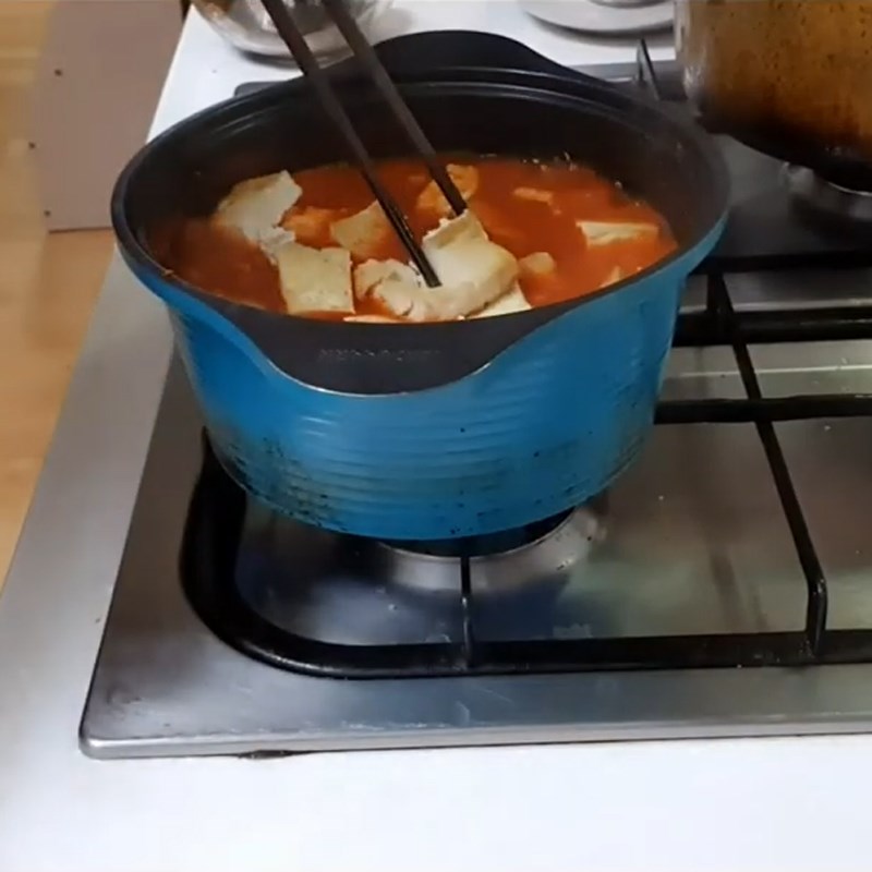 Step 4 Cooking minced fish with vegetables Korean minced fish soup