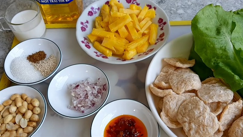 Ingredients for grilled vegetarian meat