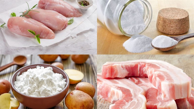 Ingredients for chicken sausage dish
