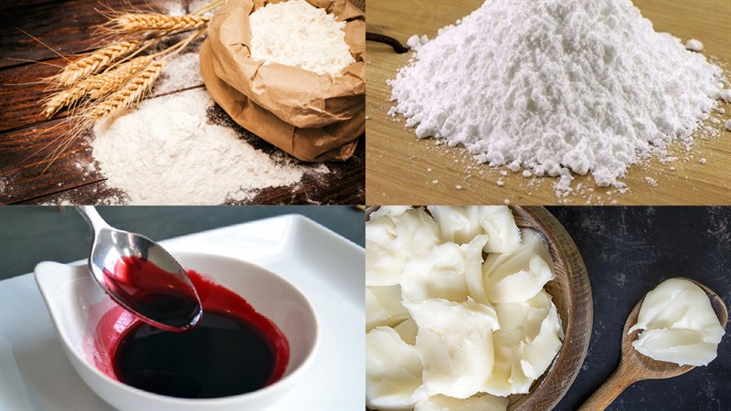 Ingredients for Phu Dung flower cake