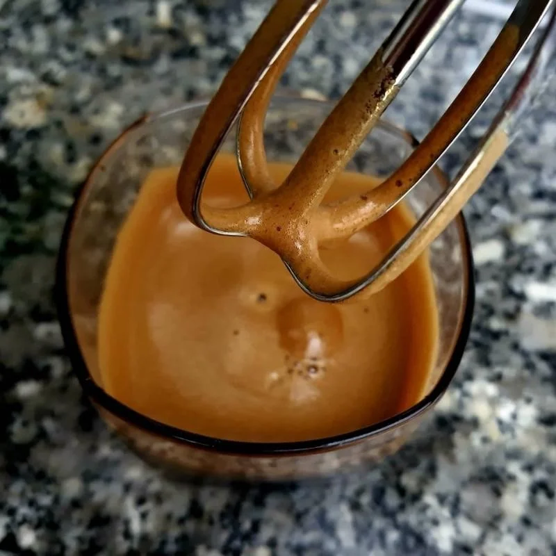 Step 1 Whip coffee Durian coffee