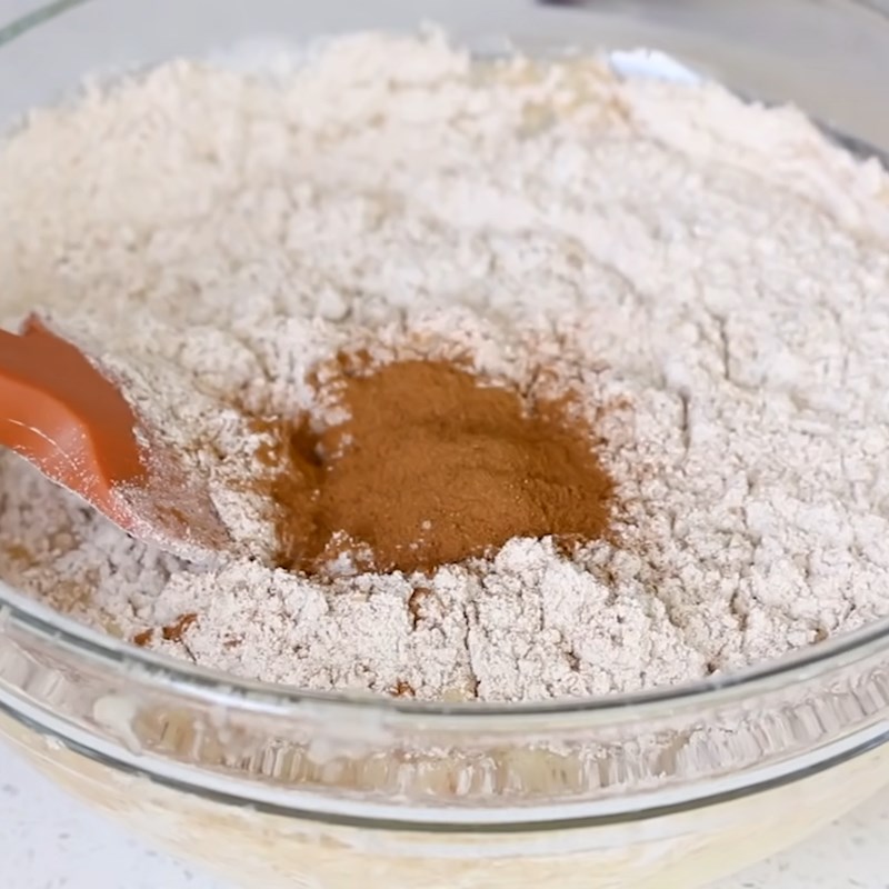 Step 3 Mix the dough Banana Yogurt Cake with air fryer