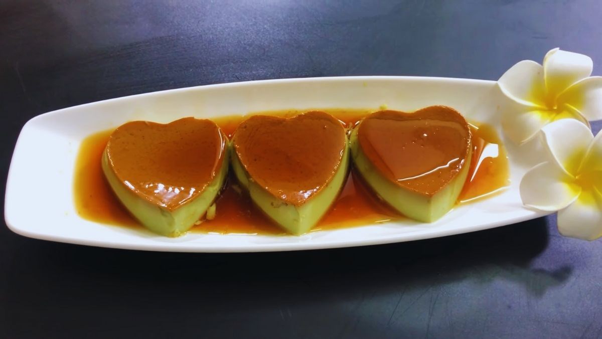 3 Ways to Make Soft and Smooth Green Tea Flan Without an Oven, Simple and Fragrant 2 Green Tea Flan