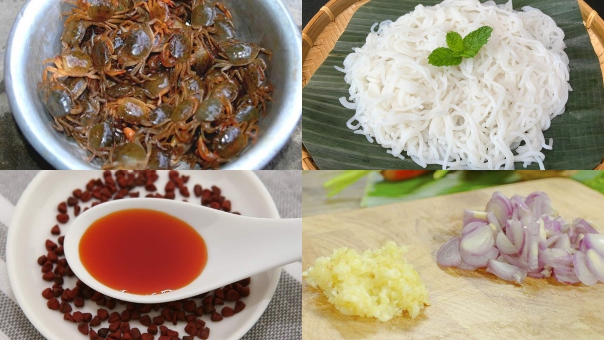 Ingredients for the dish and how to cook bun ram specialty of Binh Dinh