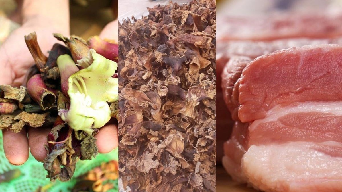 Ingredients for dried nuc nac flower processing