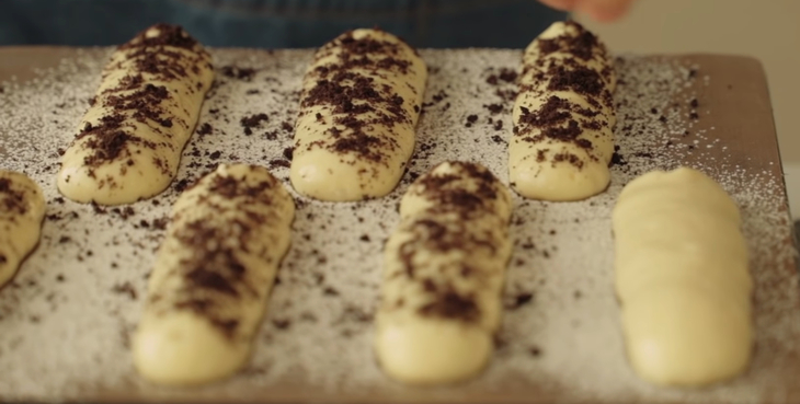 Step 5 Shaping and baking Tiramisu Oreo cake