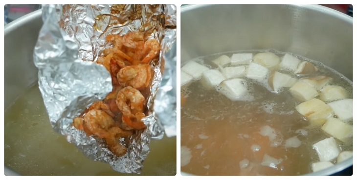 Step 3 Cooking broth for noodle soup with ribs