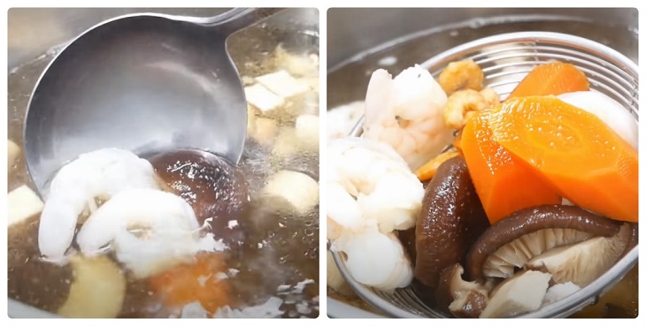 Step 3 Cooking broth for noodle soup with ribs