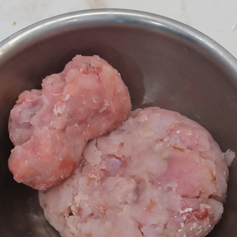 Step 3 Mixing fish cake Nha Trang fish cake